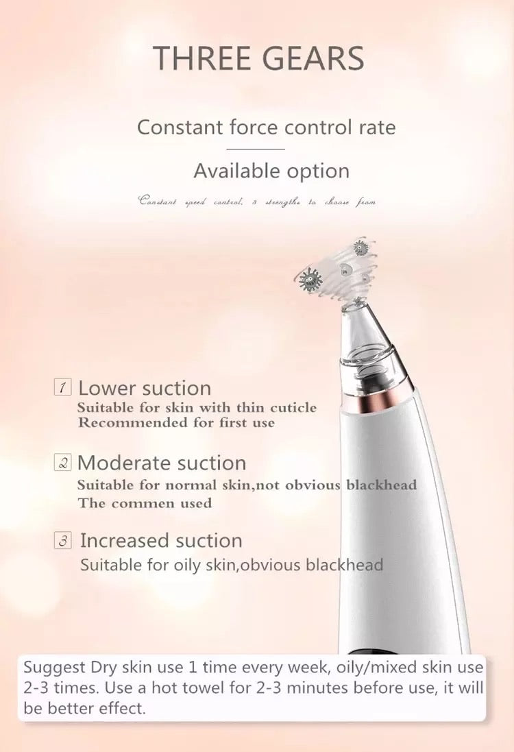 Rechargeable Blackhead Remover Pore Vacuum