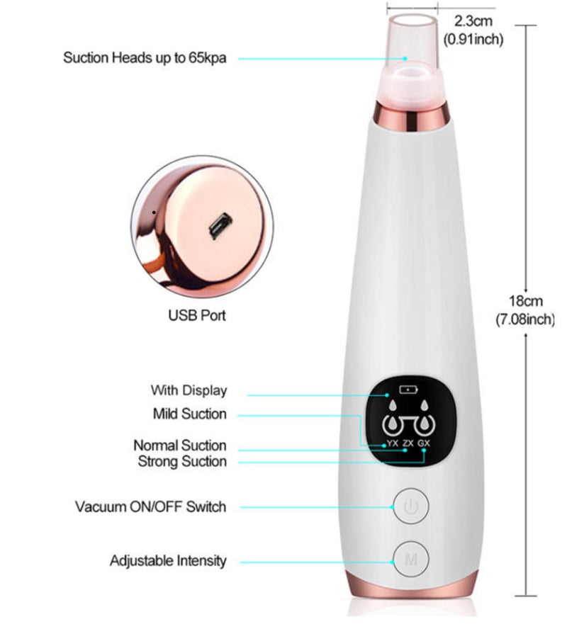 Rechargeable Blackhead Remover Pore Vacuum