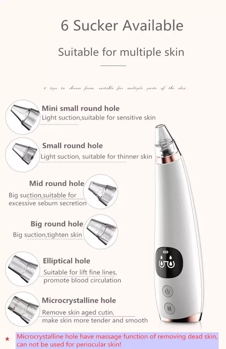 Rechargeable Blackhead Remover Pore Vacuum